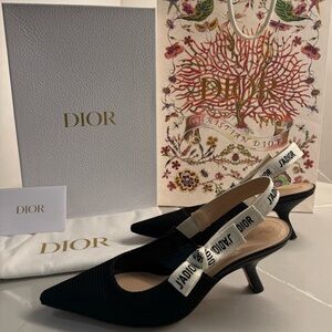 Black Dior Slingback